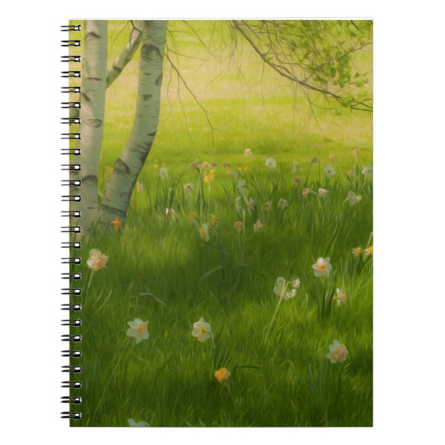 Caderno Espiral Primavera Daffodils (Frente)
