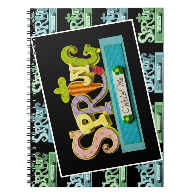 Caderno Espiral Primavera de boas-vindas (Frente)