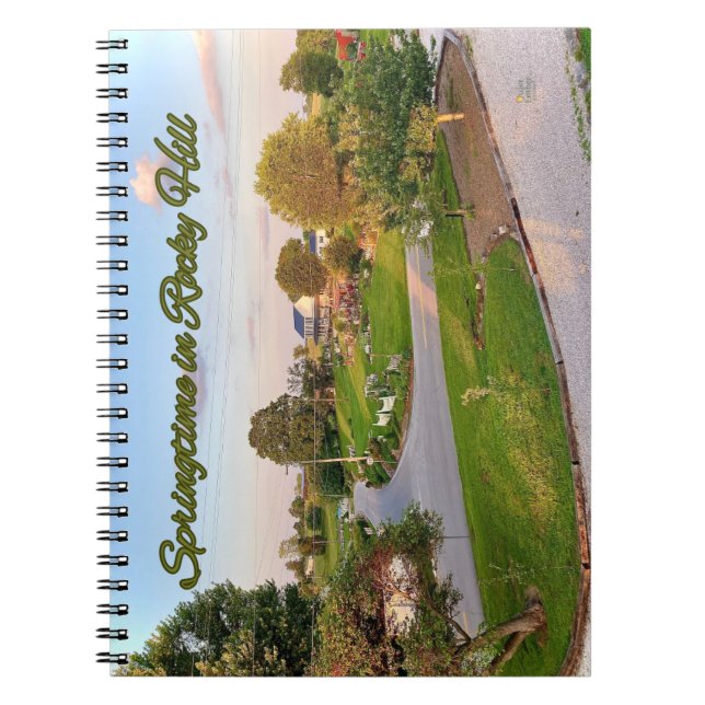 Caderno Espiral Primavera em Rocky Hill (Frente)