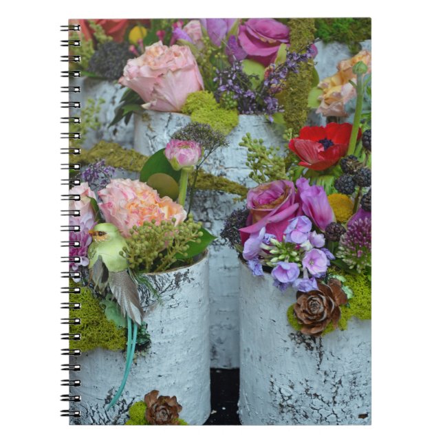 Caderno Espiral Primavera floral (Frente)
