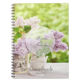 Caderno Espiral Primavera Românico Flor Floral Lilac