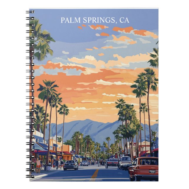 Caderno Espiral Primaveras PALM CANYON DRIVE-PALM CA (Frente)