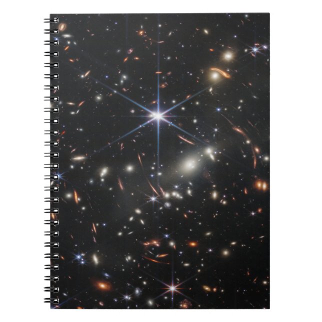 Caderno Espiral Primeiras imagens do telescópio espacial JWST Jame (Frente)