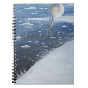 Caderno Espiral Primeiro Aeronaut do capitão Scott a Antártica. 