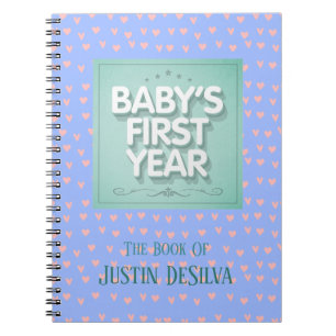 Caderno Espiral Primeiro ano do bebê personalizado