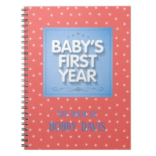Caderno Espiral Primeiro ano do bebê personalizado