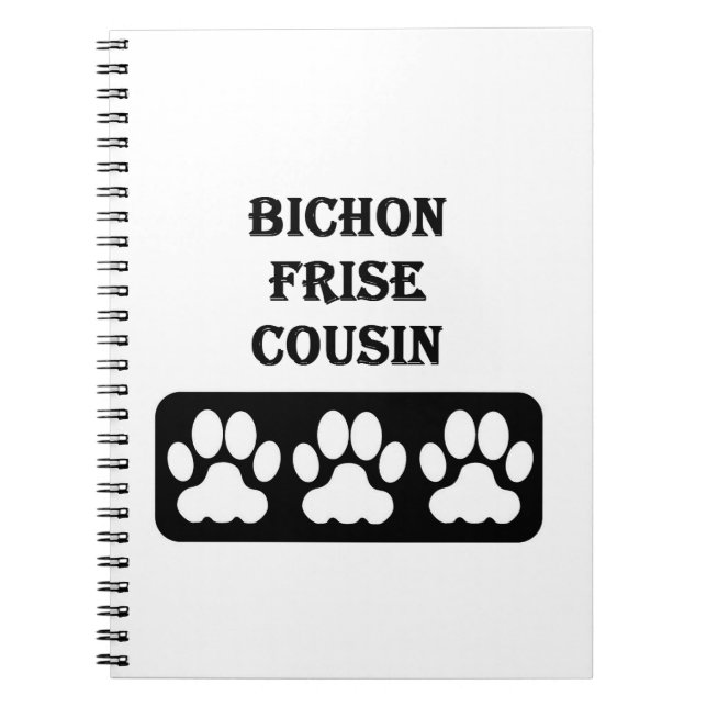 Caderno Espiral Primo do Bichon Frise (Frente)