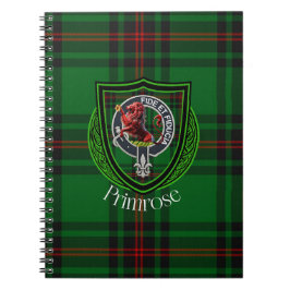 Caderno Espiral Primrose Scottish Clan Tartan & Crest