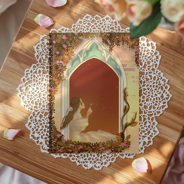 Caderno Espiral Princesa à luz do sol (Criador carregado)