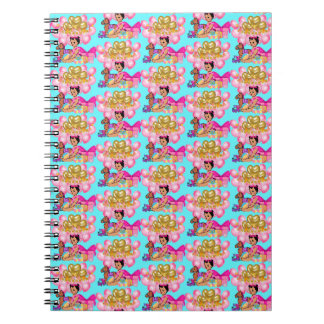 Caderno Espiral Princesa a Rosa