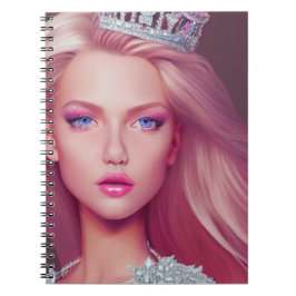 Caderno Espiral Princesa adolescente Rose