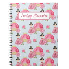 Caderno Espiral Princesa Bonita Personalizada
