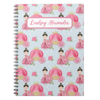 Caderno Espiral Princesa Bonita Personalizada