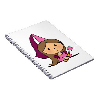 Caderno Espiral Princesa bonito do clipart dos desenhos animados