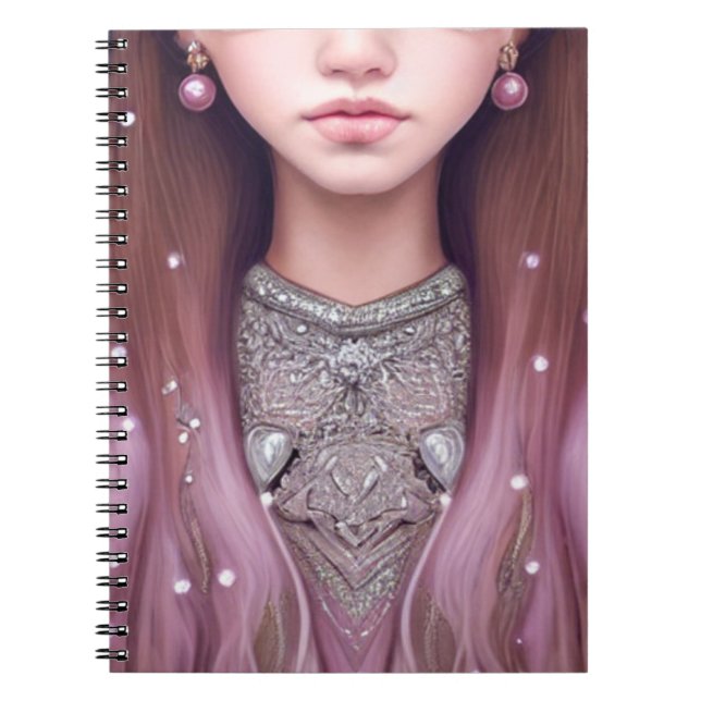 Caderno Espiral princesa da moda (Frente)