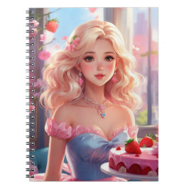 Caderno Espiral Princesa de aniversário