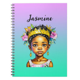 Caderno Espiral Princesa de Cor Personalizada