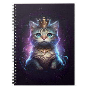 Caderno Espiral Princesa de Gato Cósmico - Notebook