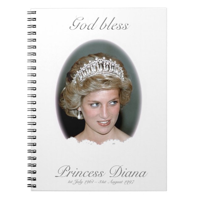 Caderno Espiral Princesa deus abençoe Diana (Frente)