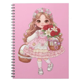 Caderno Espiral princesa dos corações