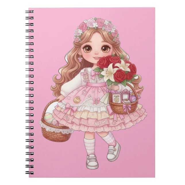 Caderno Espiral princesa dos corações (Frente)