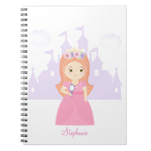 Caderno Espiral Princesa e Seu Espelho Mágico
