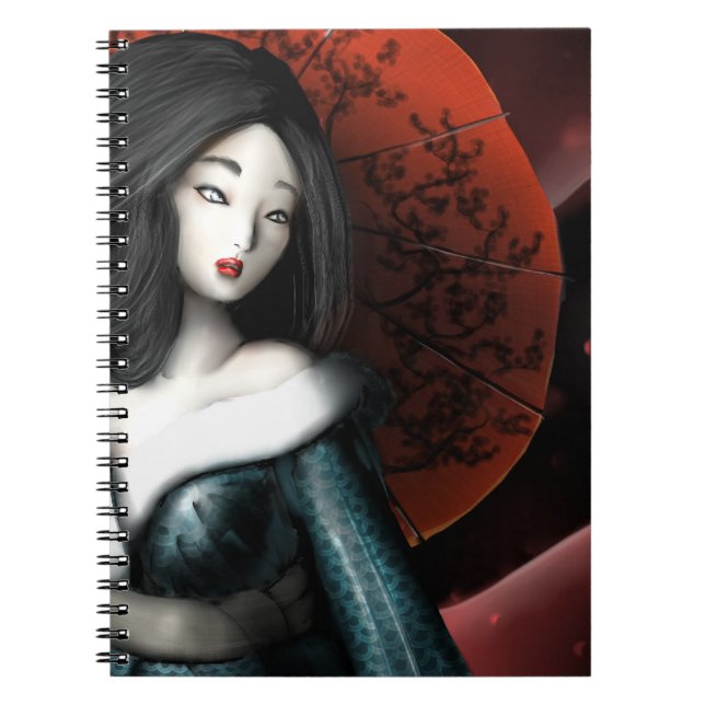 Caderno Espiral Princesa Japonesa - Taketori Monogatari (Frente)