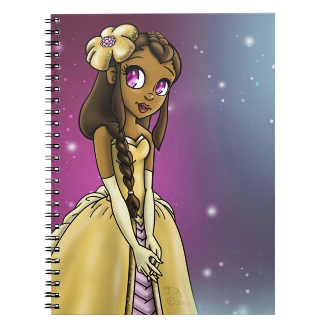 Caderno Espiral Princesa Negra (Frente)