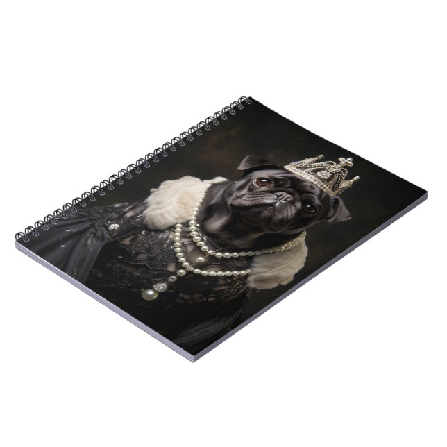 Caderno Espiral Princesa Pug - Uma verdadeira história de beleza! (Left Side)
