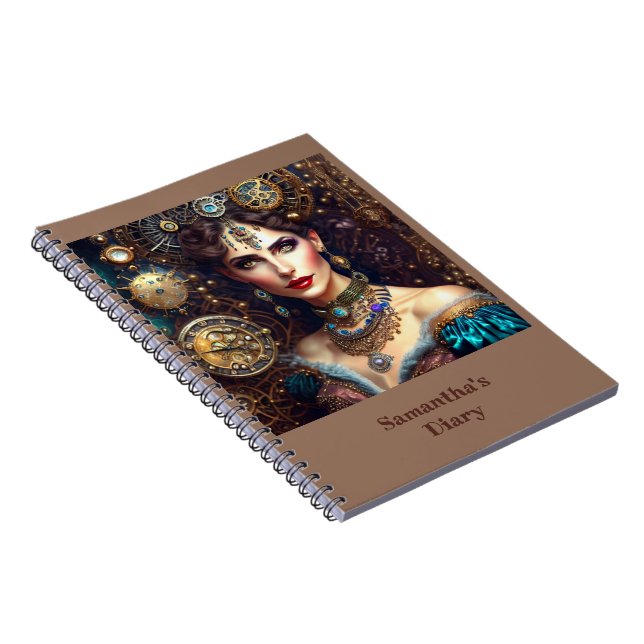 Caderno Espiral Princesa Steampunk (Lado Direito)