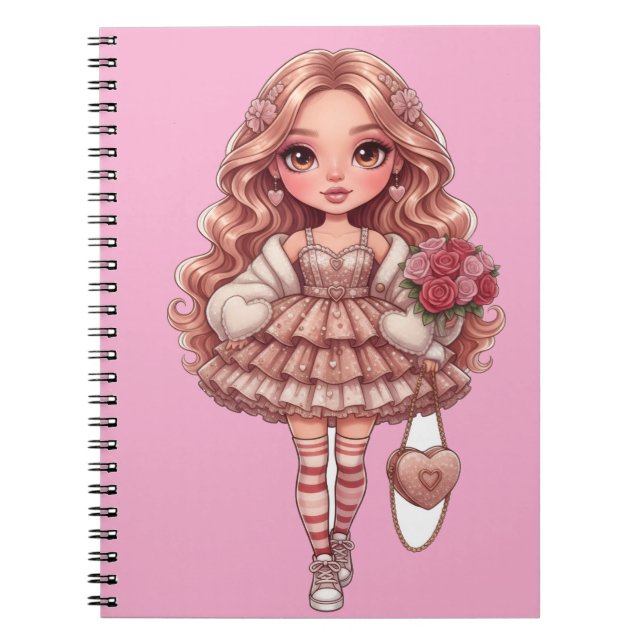 Caderno Espiral princess of hearts dall (Frente)