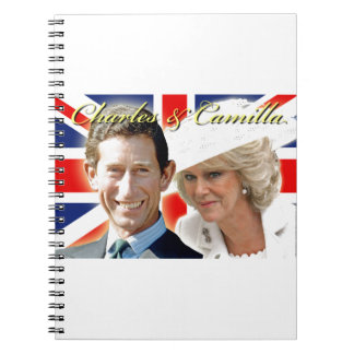 Caderno Espiral Príncipe Carlos & HRH Duquesa Cornwall