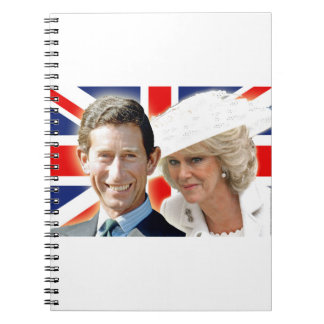 Caderno Espiral Príncipe Carlos & HRH Duquesa Cornwall