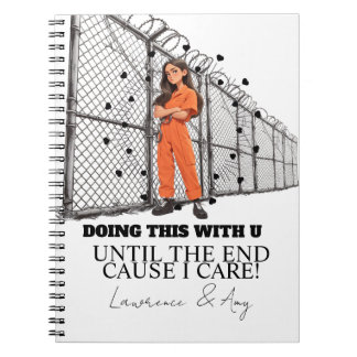 Caderno Espiral Prison Cards Long Distance Doing Time