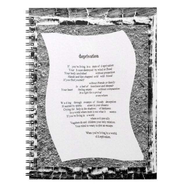 Caderno Espiral Privação (Frente)