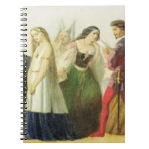 Caderno Espiral Procissão dos caráteres de Shakespeare (óleo so