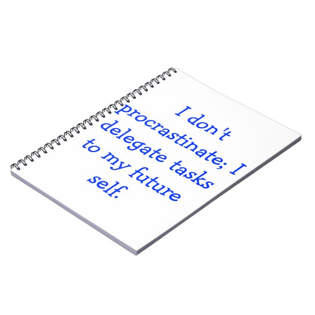 Caderno Espiral Procrastinação (Left Side)