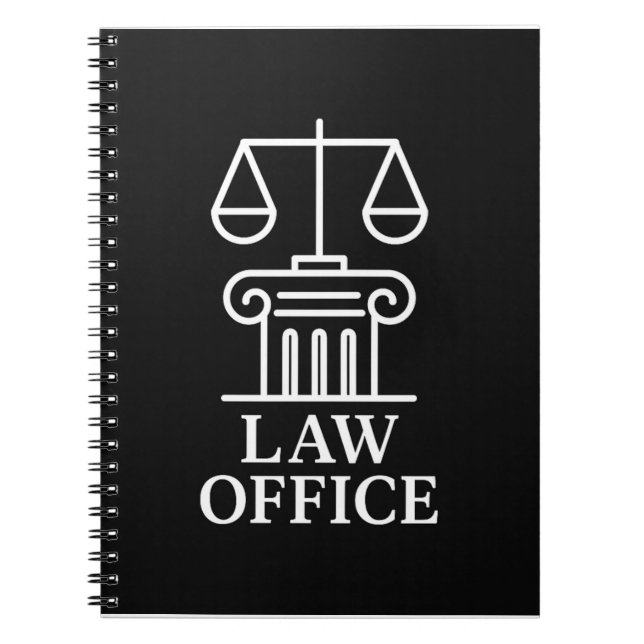 Caderno Espiral Procurador-Geral e Design legal (Frente)