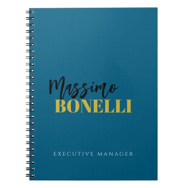 Caderno Espiral Professional elegant modern minimalist plain (Frente)