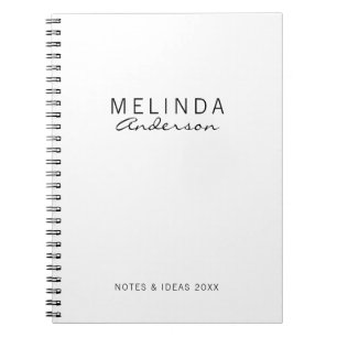 Caderno Espiral Professional Modern Black and White