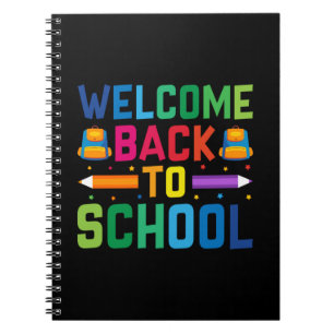 Caderno Espiral Professor Bem-vindo de volta à escola