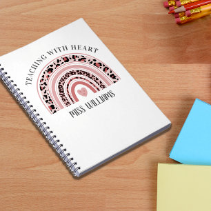 Caderno Espiral Professor Boho Rainbow