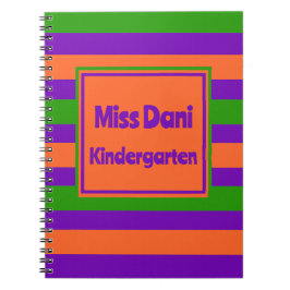 Caderno Espiral Professor Colorido/Estudante em Escolas