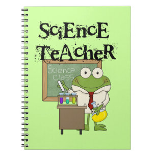 Caderno Espiral Professor de ciências do sapo