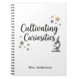 Caderno Espiral Professor de Ciências STEM Cultivando Curiosidades