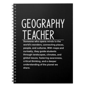 Caderno Espiral professor de geografia