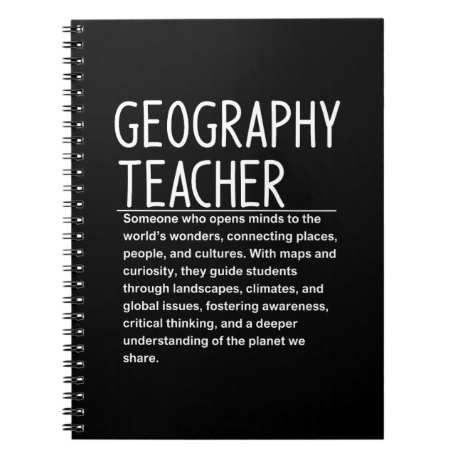 Caderno Espiral professor de geografia (Frente)