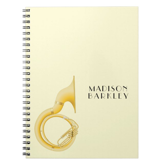 Caderno Espiral Professor de Música Sousaphone (Frente)