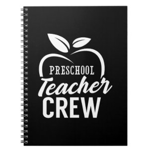 Caderno Espiral Professor de presentes Tripulação de Professores