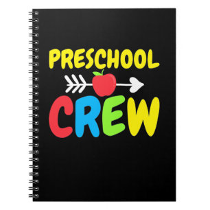 Caderno Espiral Professor de Tripulação da Pré-escola